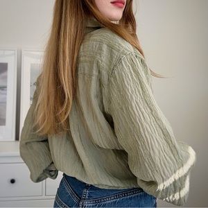 SOLD - BR Oversized Shirt Green XS